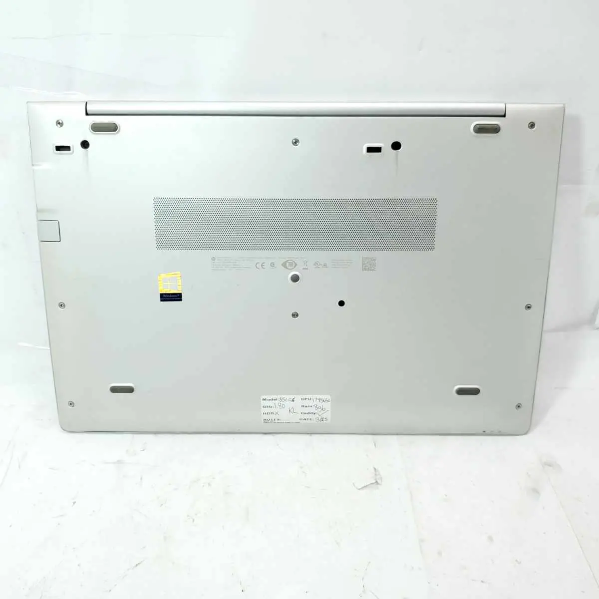 hp elitebook 850 g6 i7-8565u laptop computer bottom panel