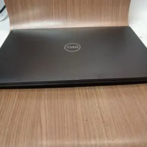 Closed-black-Dell-Latitude-5501-laptop-centered-Dell-logo
