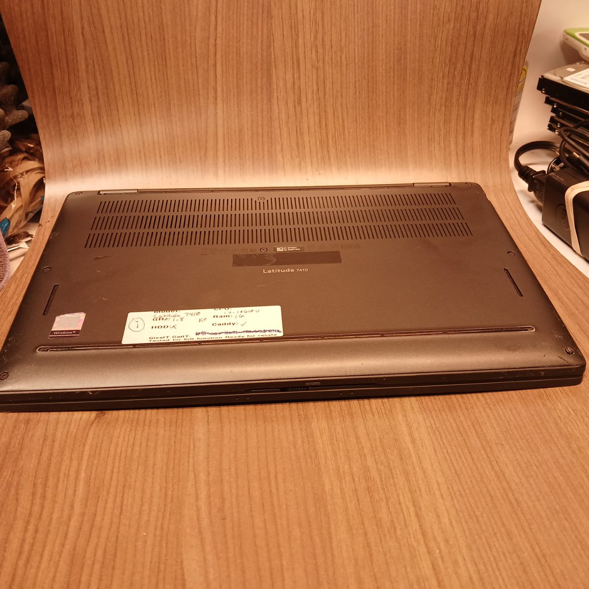 Dell Latitude 7410 bottom panel view