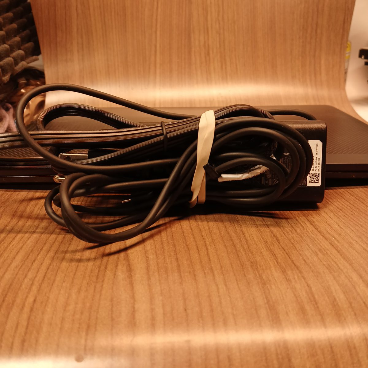 Dell Latitude laptop power adapter included with charger cable