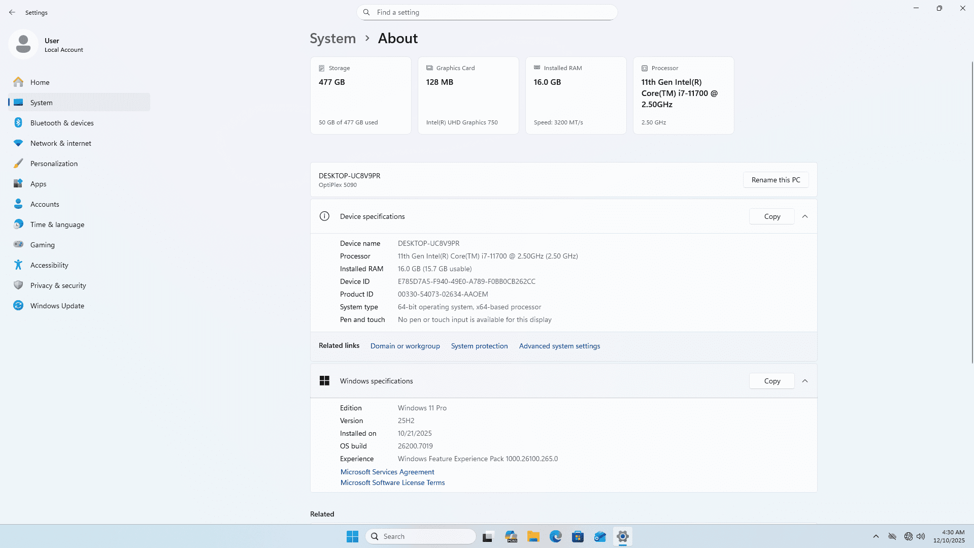 OptiPlex 5090 Mini Tower Windows 11 - Image 3