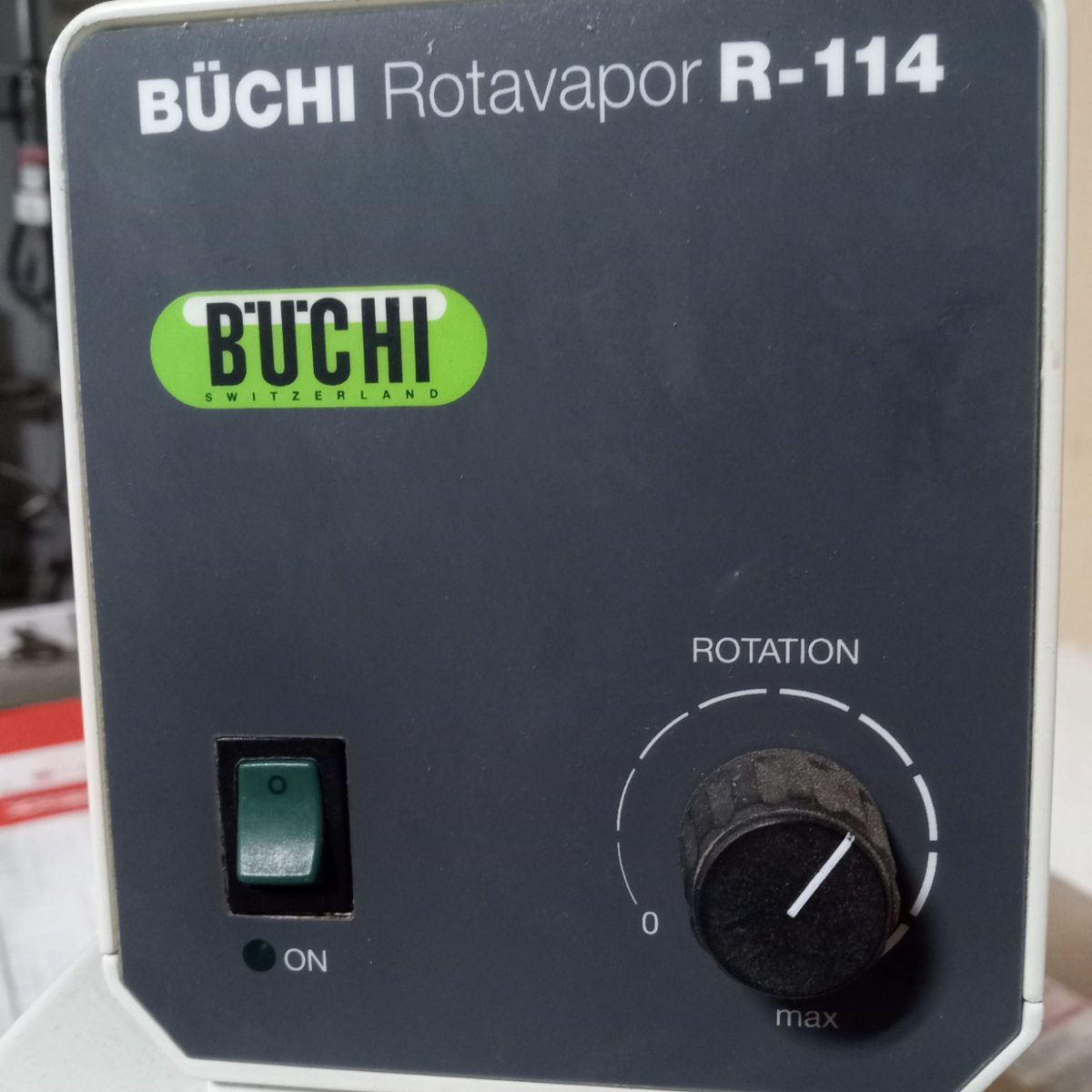 Buchi Rotavapor R-114 control panel close-up