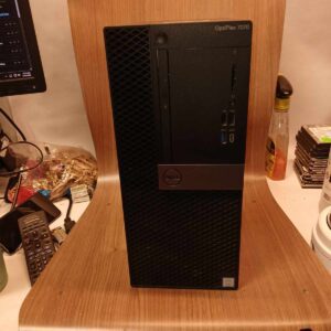 Dell OptiPlex 7070 tower desktop front view with optical drive and front USB ports