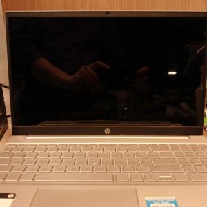 HP Pavilion 15-eg0xxx laptop front view with display off