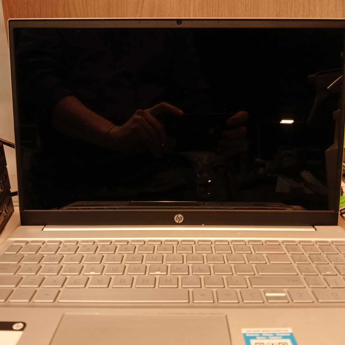 HP Pavilion 15-eg0xxx laptop front view with display off