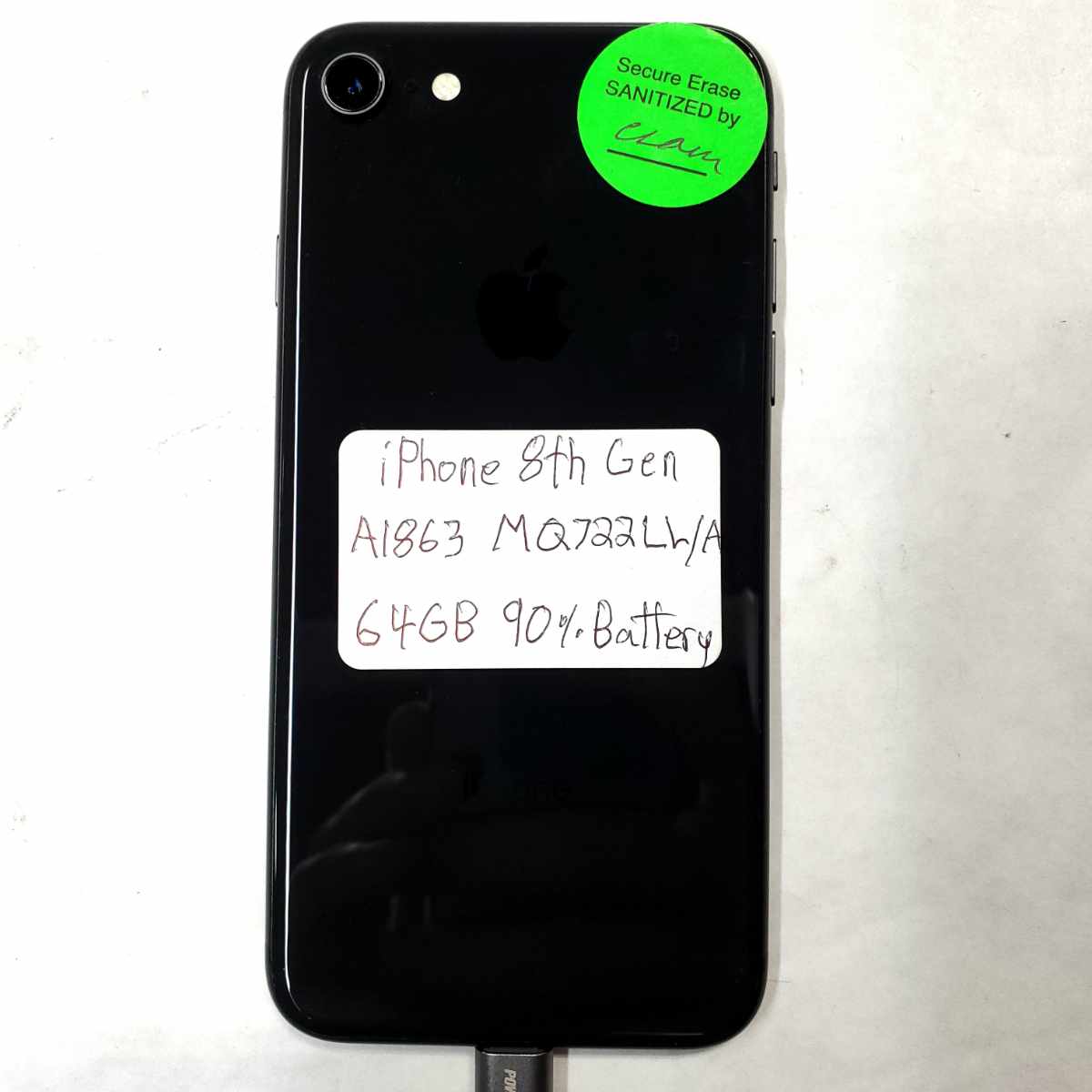 apple iphone 8th gen a1863 64GB space gray back