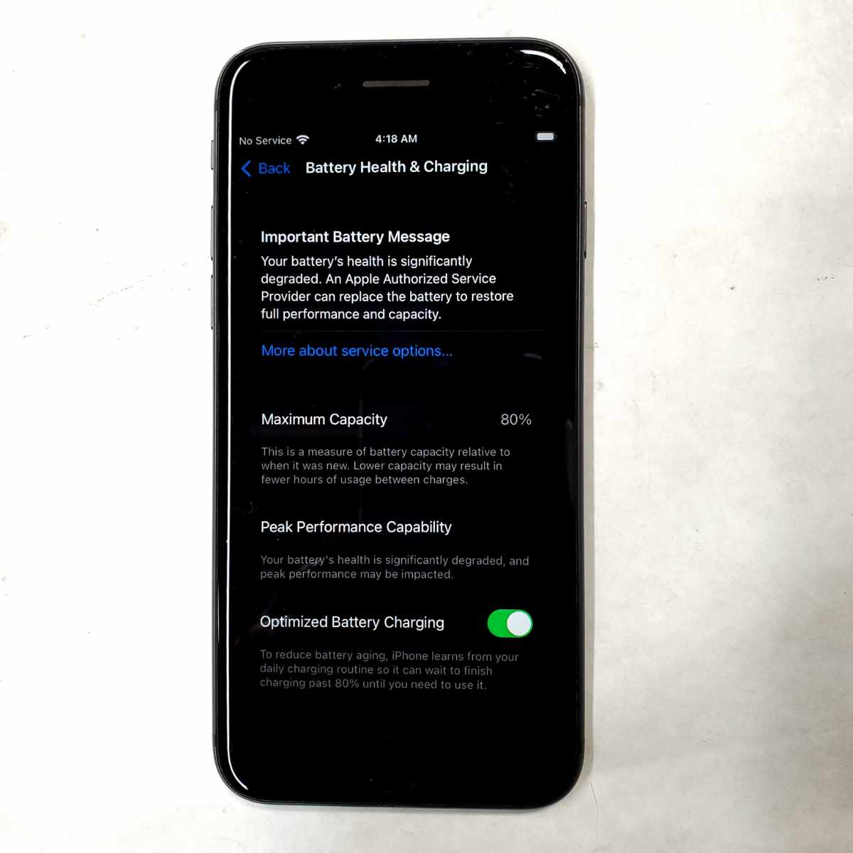apple iphone 8th gen a1863 64gb space gray battery capacity