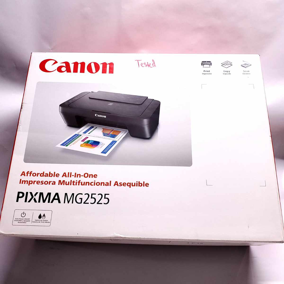 canon pixma mg2525 inkjet printer box