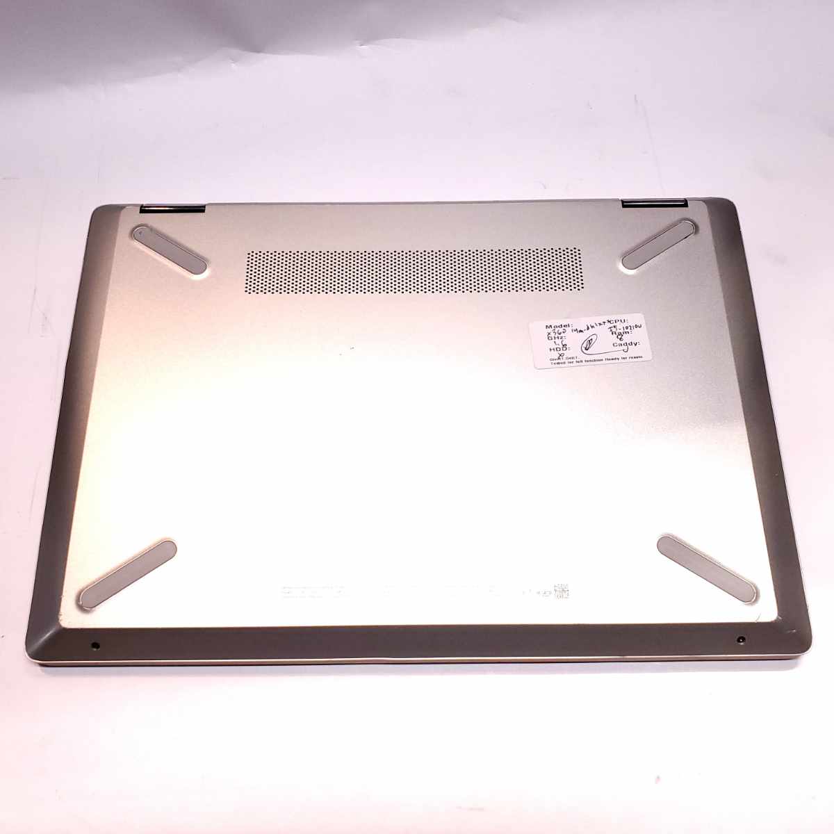 hp pavilion x360 laptop bottom