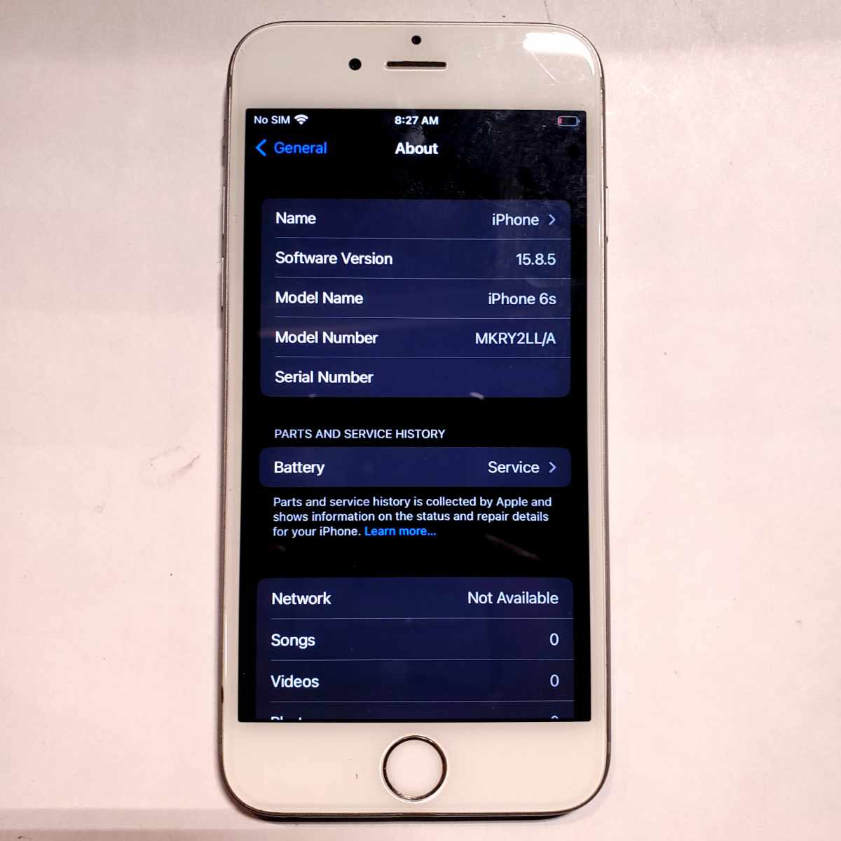 iphone 6s 64gb silver smartphone model