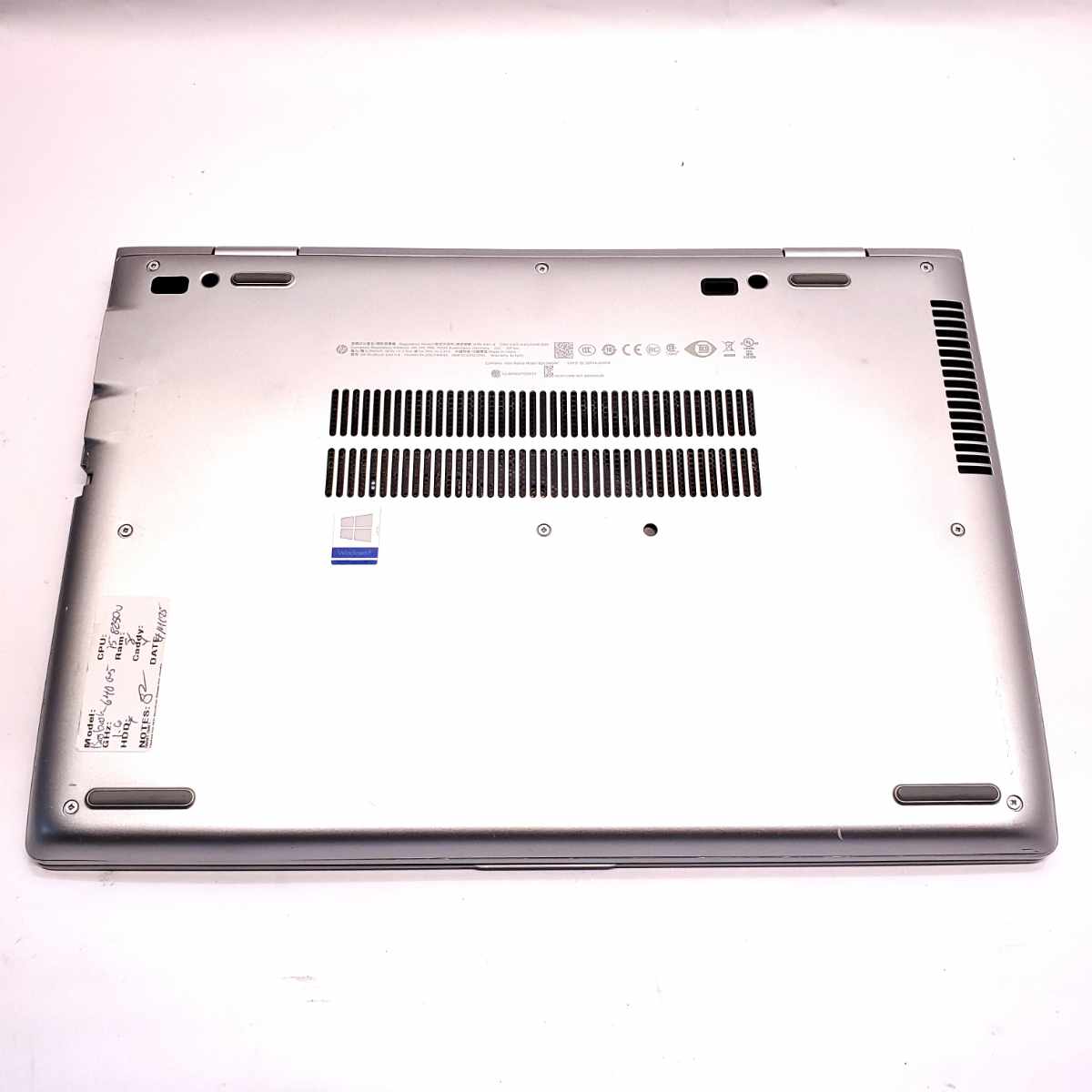 hp probook 640 g4 laptop bottom