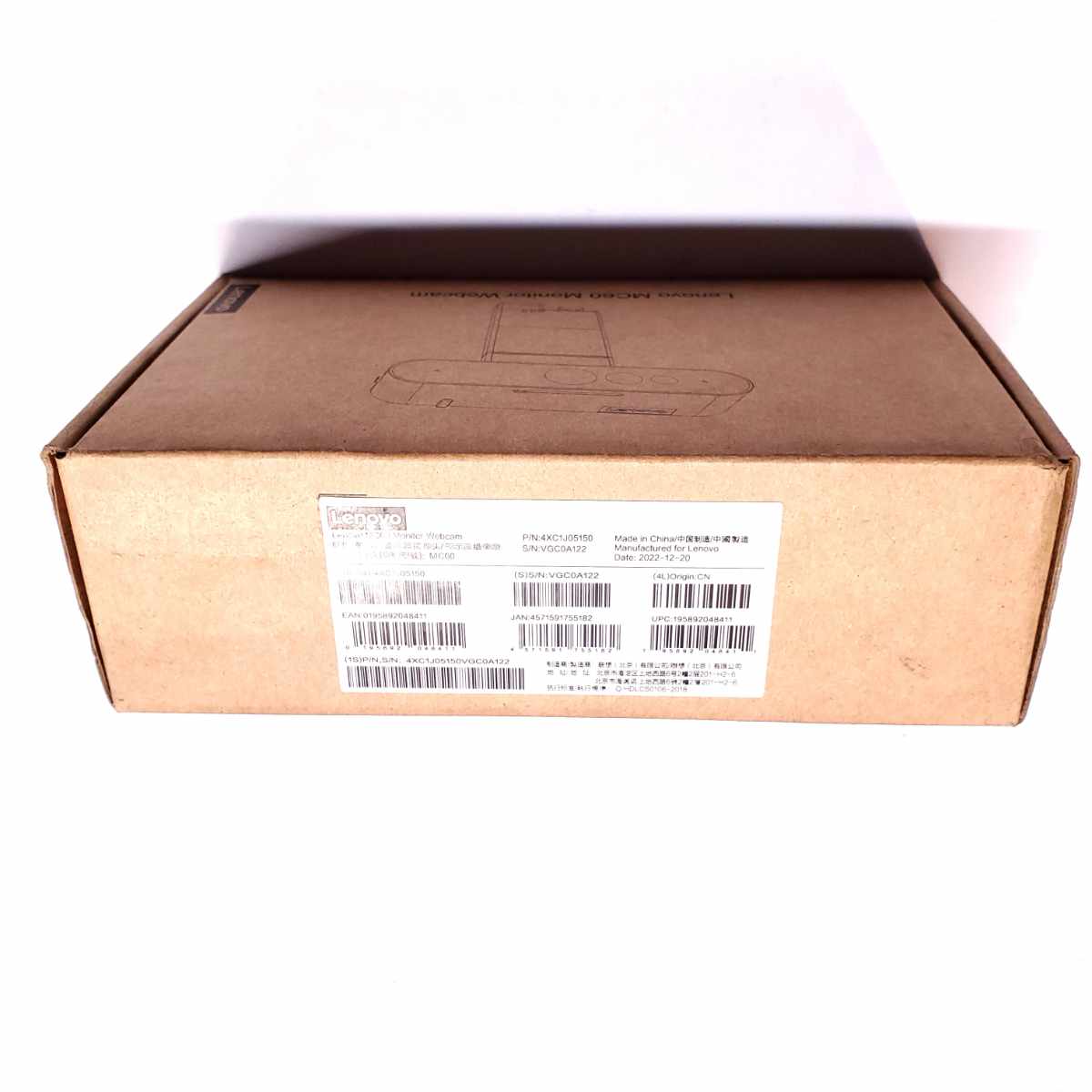 lenovo thinkvision mc60 monitor webcam back
