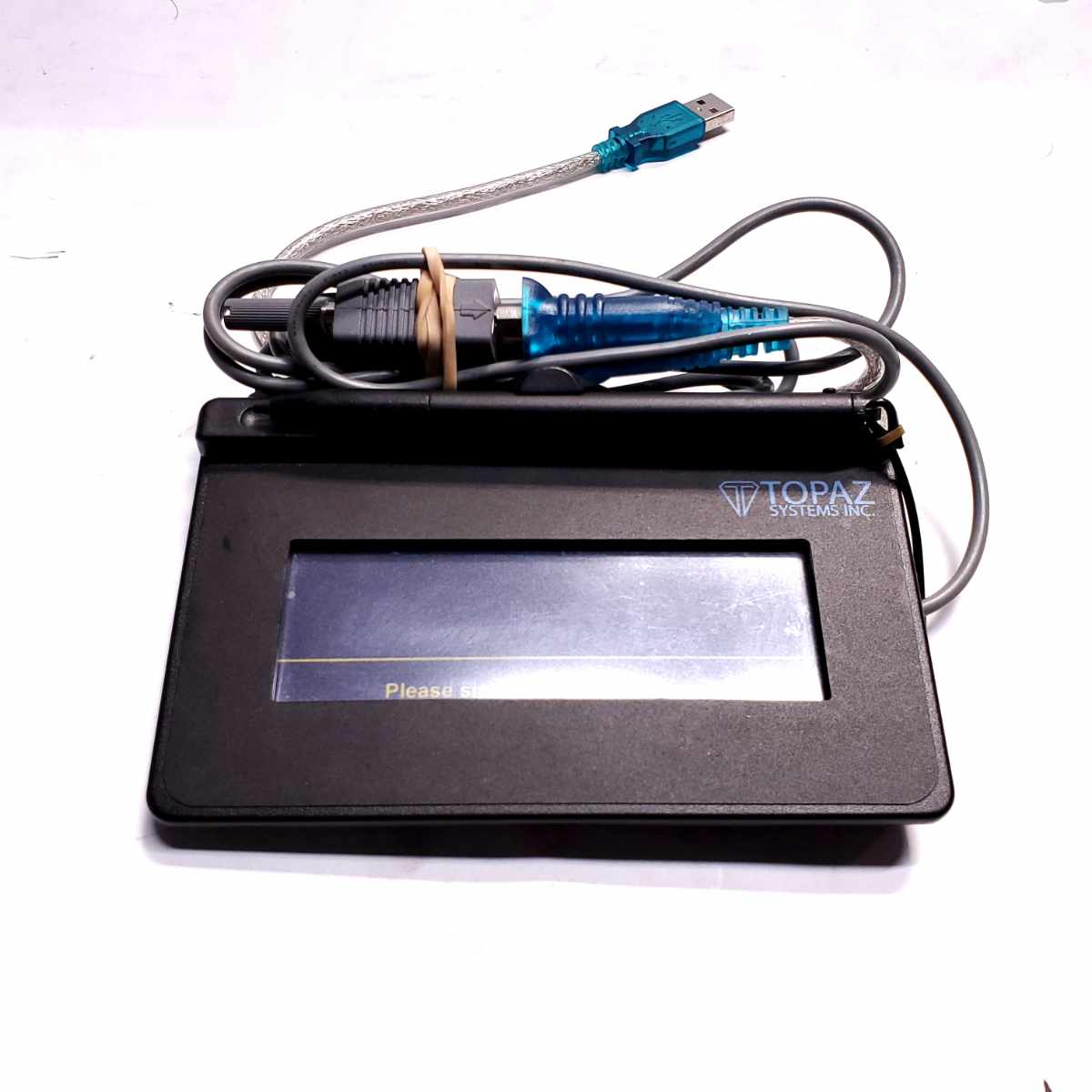 topaz t-s460-b-r signature pad front