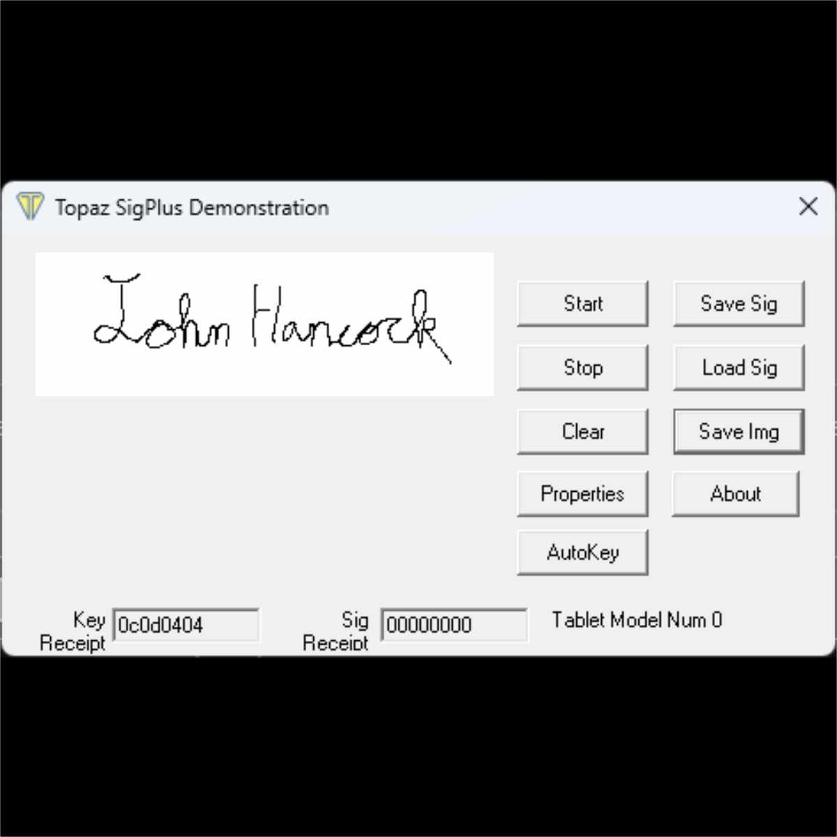 topaz t-s460-b-r signature pad signature example