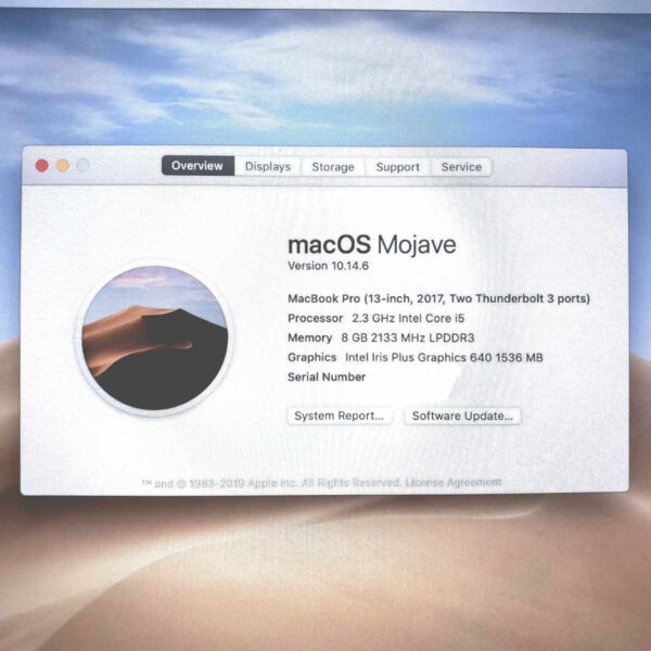 Apple MacBook Pro A1708 i5-7360U 8GB RAM 128GB SSD Space Gray macOS Mojave - Image 8