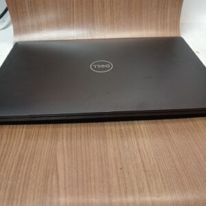 Closed-black-Dell-Latitude-5501-laptop-centered-Dell-logo
