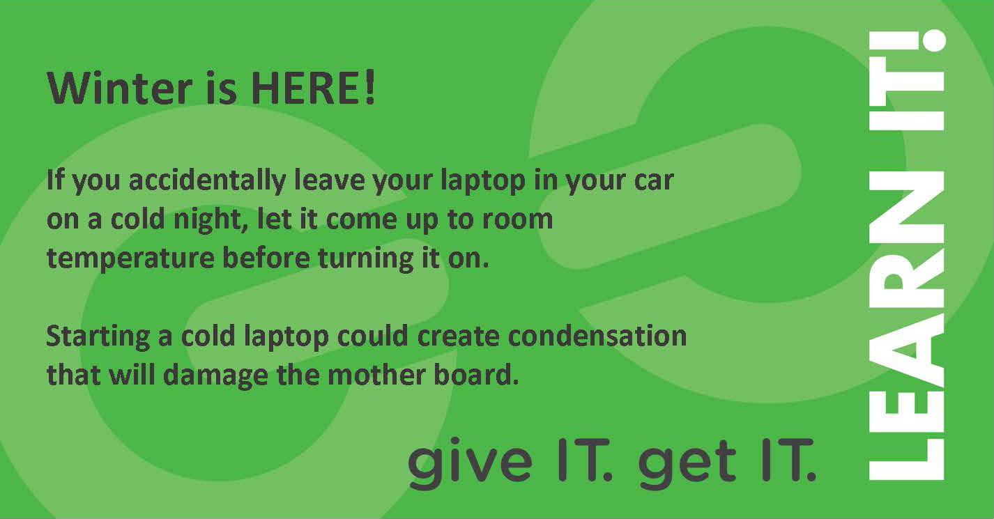 Cold laptop