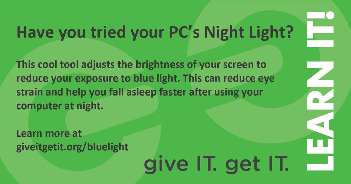 blue light feature