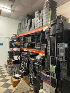 CTAC computers on shelves